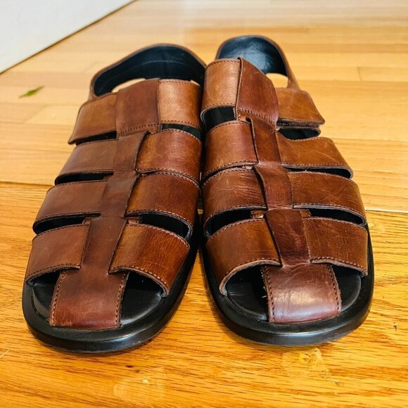 To Boot New York Men’s Adam Derrick Fisher Leather Sandals Made In Italy. Sz 11 main image 7